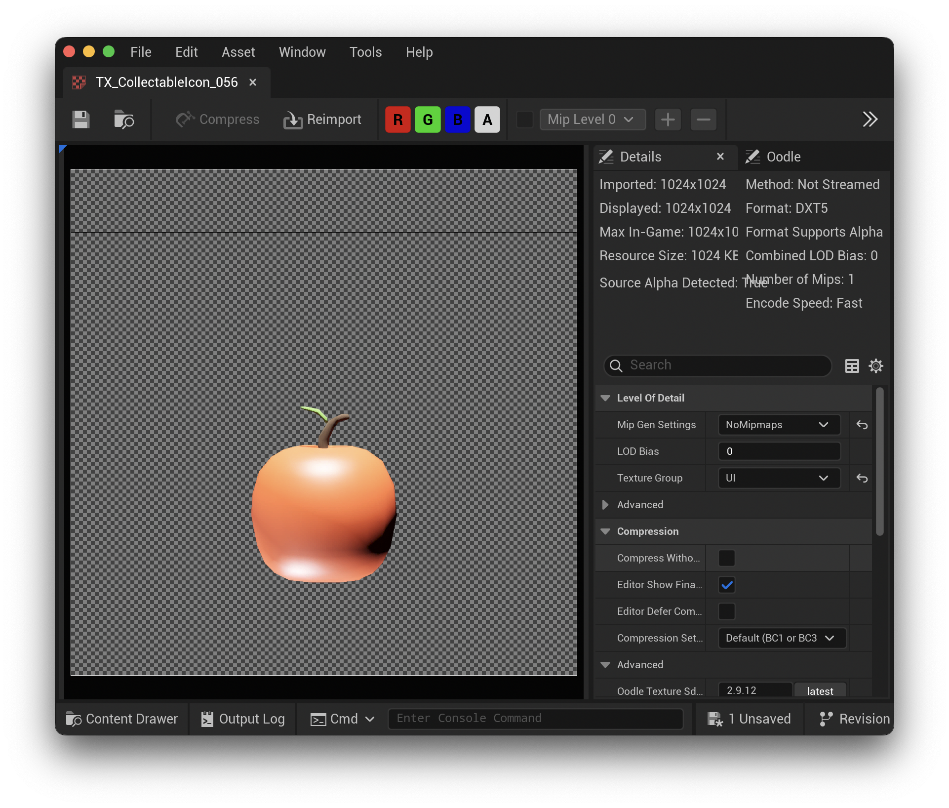 Apple Collectable Item Texture Icon