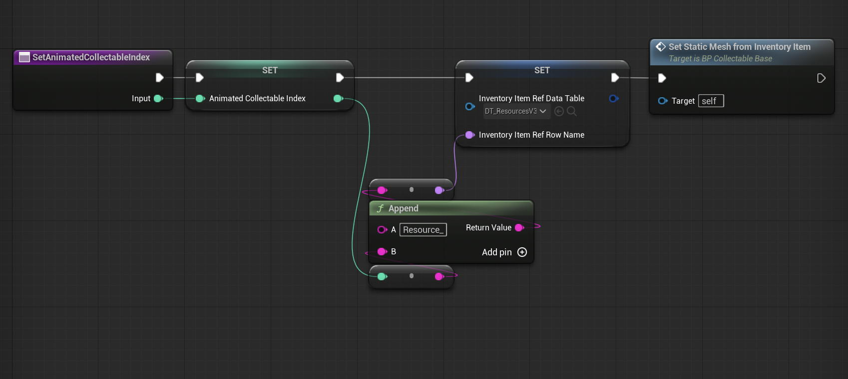 SetAnimatedCollectableIndex Blueprint function